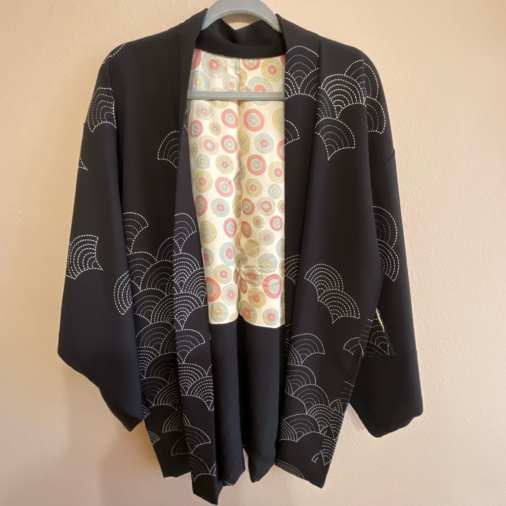 Elegant Black Kimono Sweater